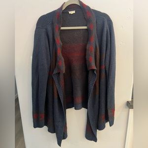 Aztec print cardigan